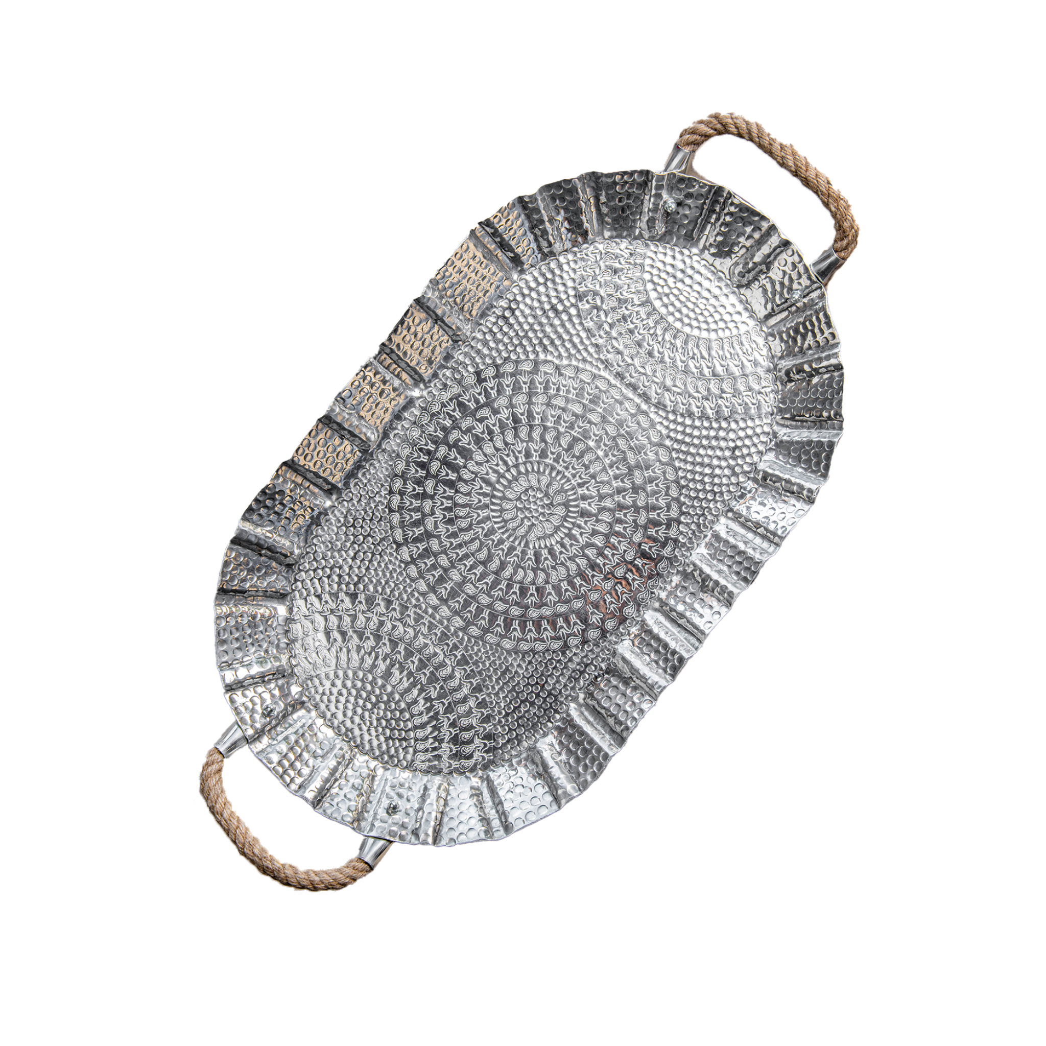 Boho Oval Aliminium Tray